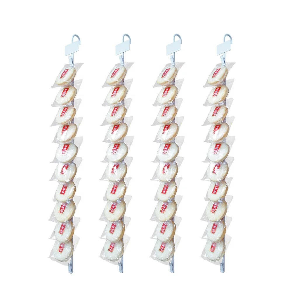 Supermarket Store Metal Long Clip Strip Potato Chips Hanger Rack Chip