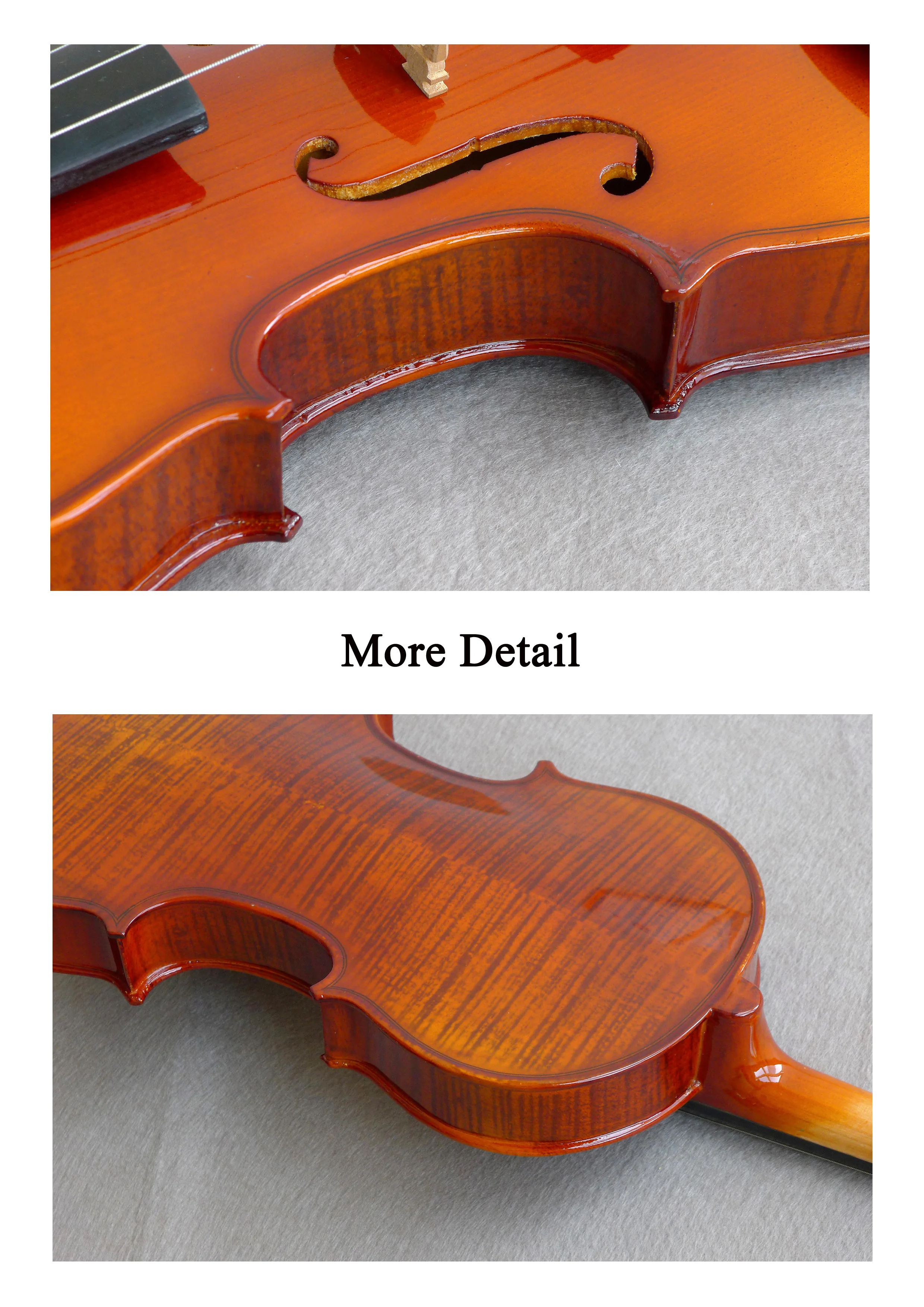 4/4 Violin Solid Maple Wood High Quality Handcrafted Oem Violin Mv20