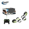 radio control toys 360 degree rotating mini rc 3 wheels stunt car
