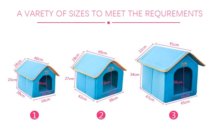 large soft indoor dog house