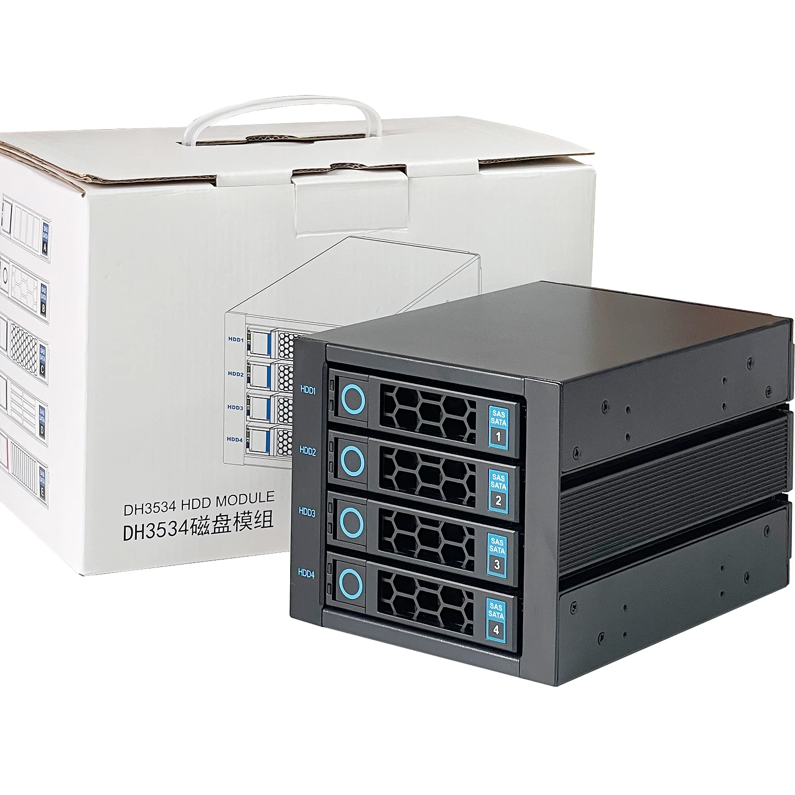 4-Bay Hot Swap HDD Enclosure for 3.5