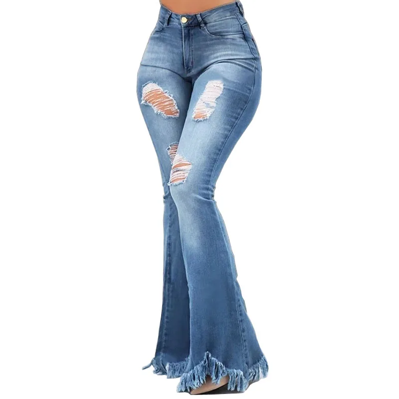 bootcut ripped jeans womens