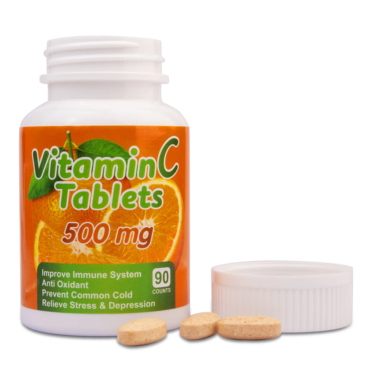 Zinc + Liposomal Vitamin C Tablets - 90 Ct Supports Immune System