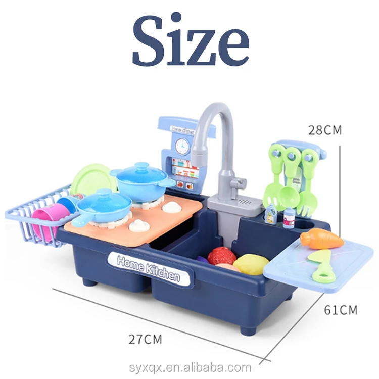 Children'S Baby Kitchen Dishwasher Play Faucet Can Be Out Of The Sink Wash Basin Wash Table Play House Girl Toy
