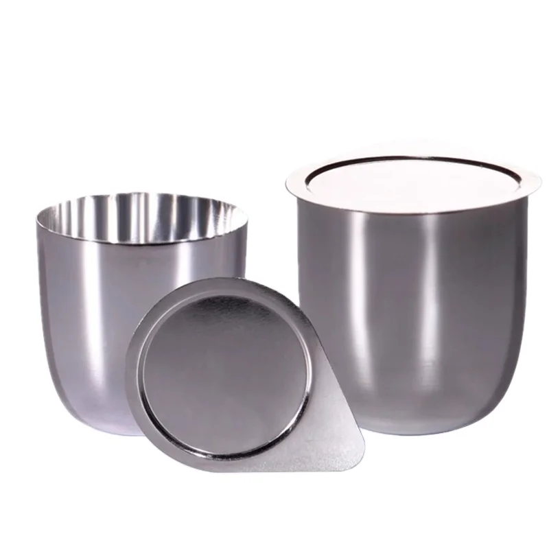 1300c 99.99 High Purity 10ml 20ml 30ml 50ml Platinum Crucible Silver Platinum Laboratory Ware