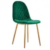 Elegant Velvet Rose Bar Leisure Upholstered Chair Wood Legs With Great Price