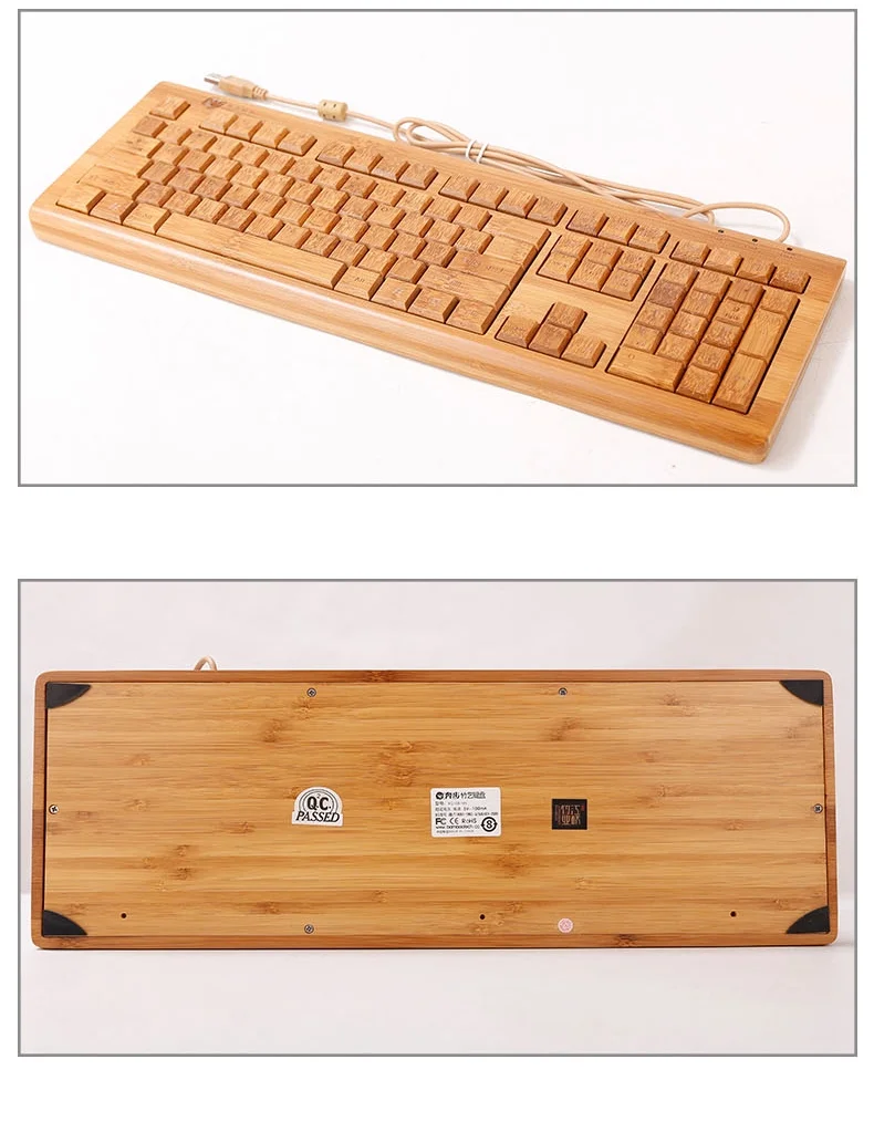 Wholesale High Quality Ecofriendly Biodegradable Wired Bamboo Mouse