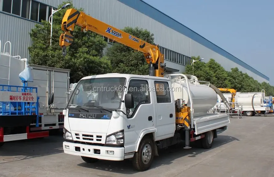 2 ton mini cantilever crane with sewage suction truck
