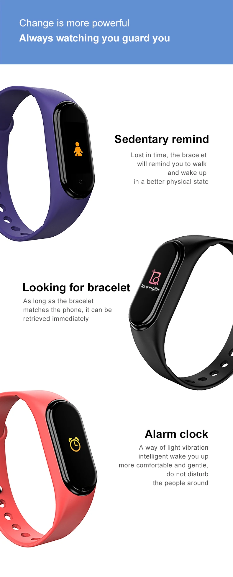 Pulsera Inteligente M3 M4 M5,Reloj Inteligente Deportivo Resistente Al Agua  Con Control Del Ritmo Cardíaco Y De La Presión Sanguínea - Buy M4 M5 Reloj  Inteligente,M4 M5 Inteligente Reloj Bluetooth Llamada Música