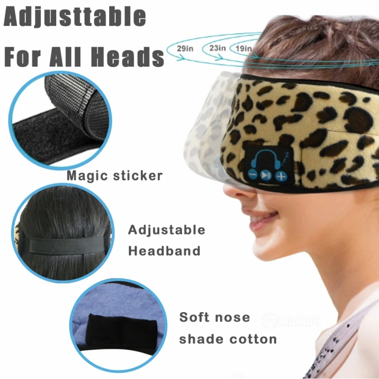 2019 Newest Wireless Smart Music Phone Breathable Custom Bluetooth Cotton 3D Sleeping Eye Mask Headphone