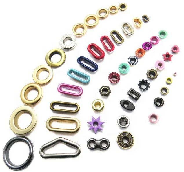  8mm wholesale shoes eyelet custom size metal brass eyelet for bags 