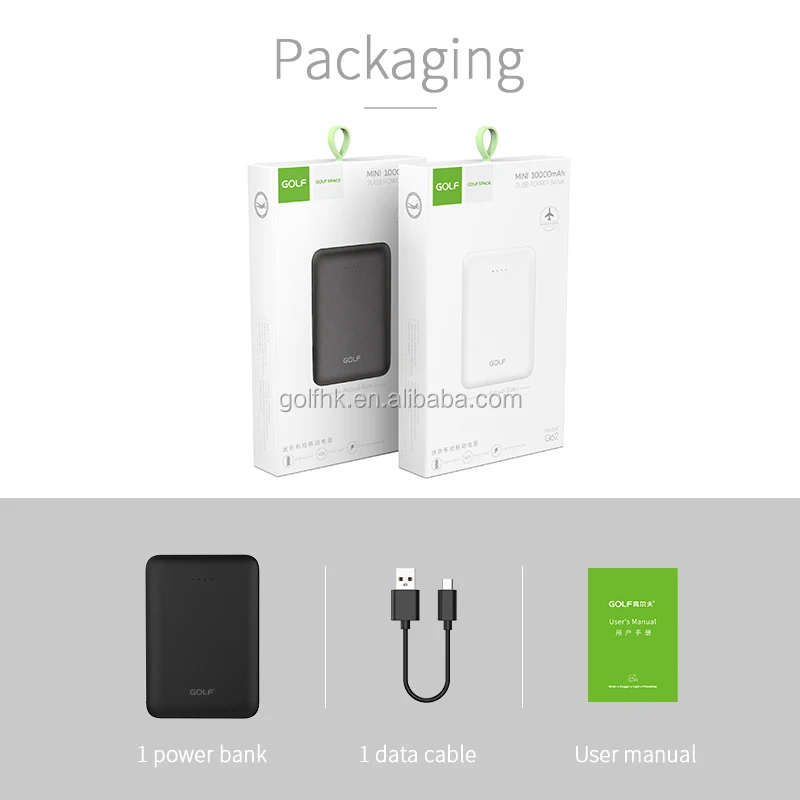 Mobile Power Bank 10000mAh OEM powerbank portable charger external Battery 10000 mAH power banks gifts - ANKUX.COM