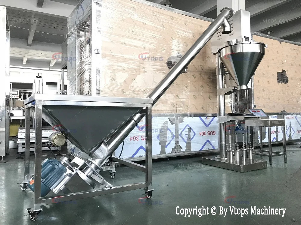 Manual Pharmaceutical Powder Filler / Auger Dosing Filling Packing Machine