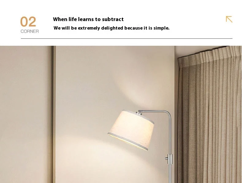 Modern Luxury Living Room Floor Iron Advanced Induction Sofa Corner Bedroom Bedside Table Integrated Night Fish Luring LampCE FCC