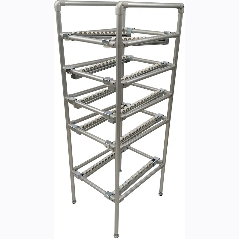 product first in first out fluent rack third generation wire rod 1000 series aluminum alloy lean tube shelf china-13