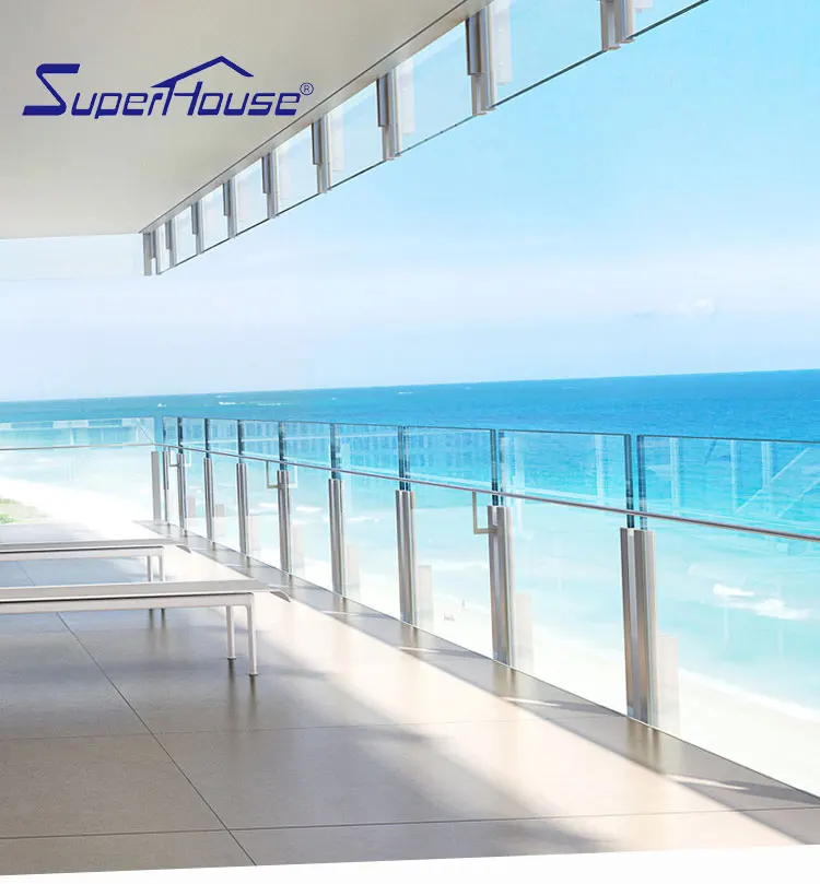 Australia standard tempered glass railing pool fencing glass balustrade for house villa