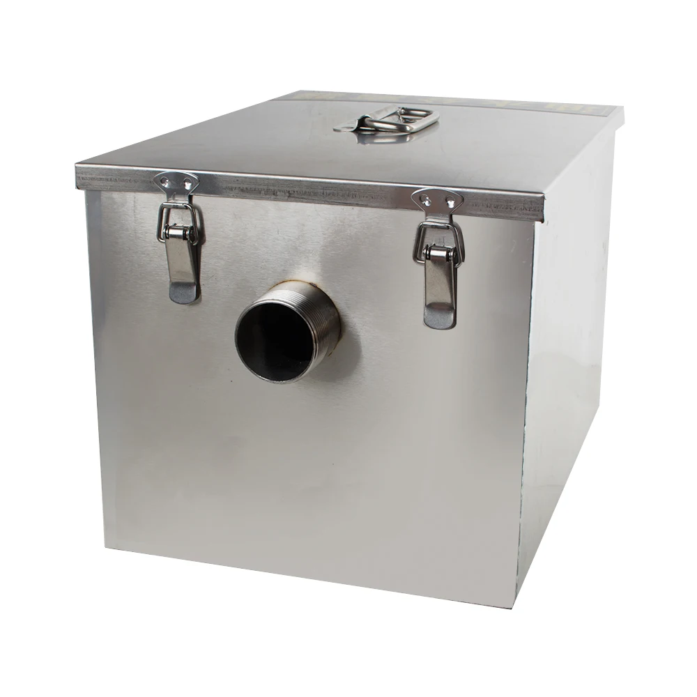 Fit Kitchen Wastewater 25L m3/h Stainless Steel Grease Trap Interceptor 500 