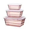 2018 Newest style Multifunctional transparent fresh-keeping environment plastic food container lunch box crisper