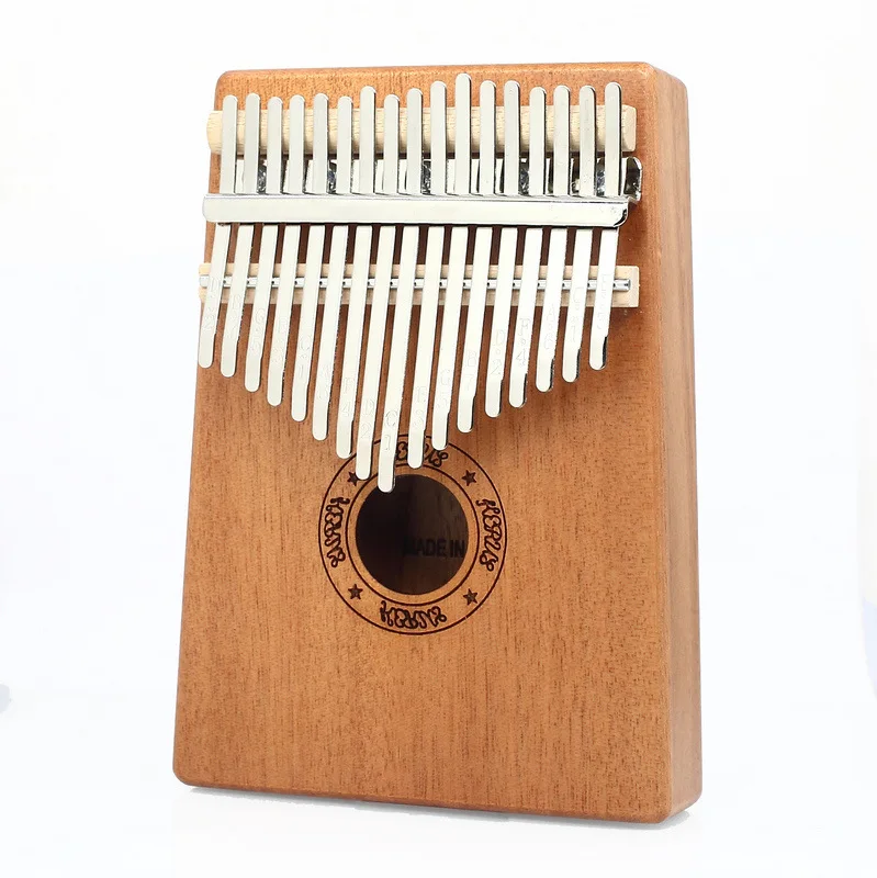 
Kalimba 17 Key Thumb Piano Mbira Mahogany and Ore Metal Tines Finger Piano Portable Musical Instrument Gifts for Kids and Adults 