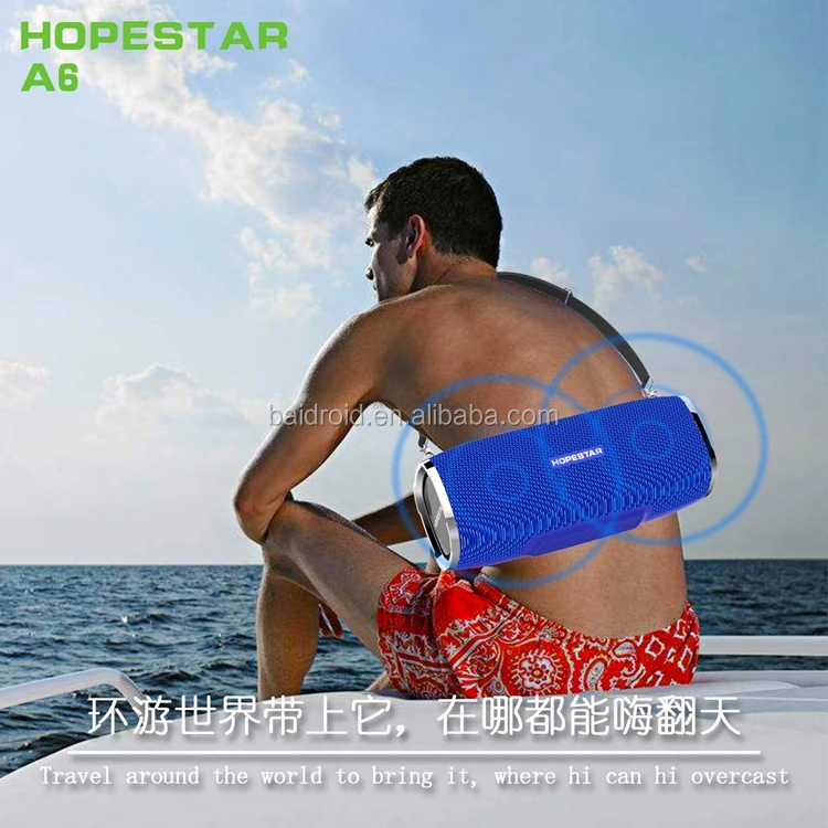 35W Waterproof Hopestar A6 Bluetooth Speaker Audio Speaker Audio Bass Subwoofer Outdoor Portable Wireless Speaker + Mobile Power - ANKUX.COM