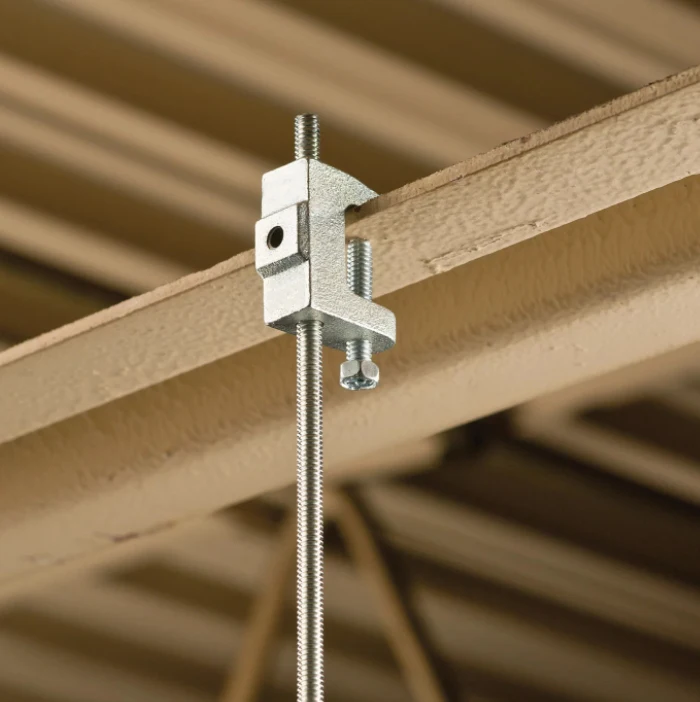 26 27 29 Universal Beam Clamp With Tapped Hole Used To Supportconduit