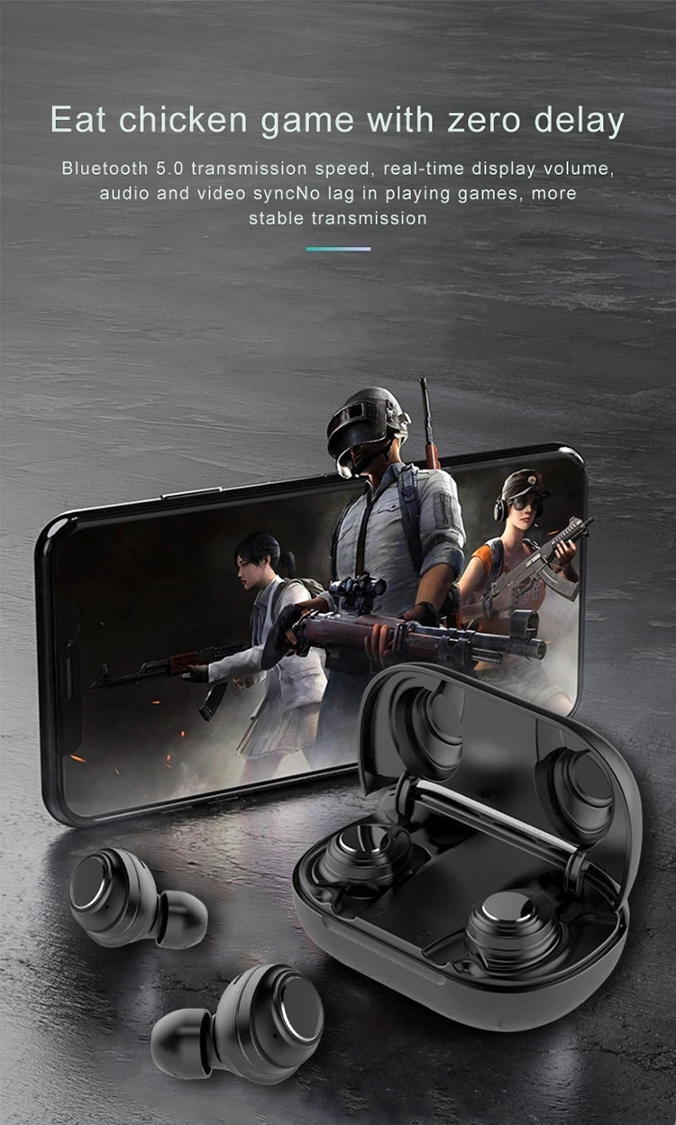 Itop New Product Private Mold X9 Pro Waterproof TWS Wireless Earphone Bluetooth V5.0 Earbuds Headphone - ANKUX.COM
