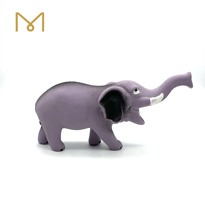 Charming Pet Squeak Toy Elephant Model Puppy Sound Durable Chewy Latex