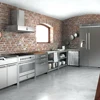 Adornus modern cheap durable aluminum kitchen cabinets frame