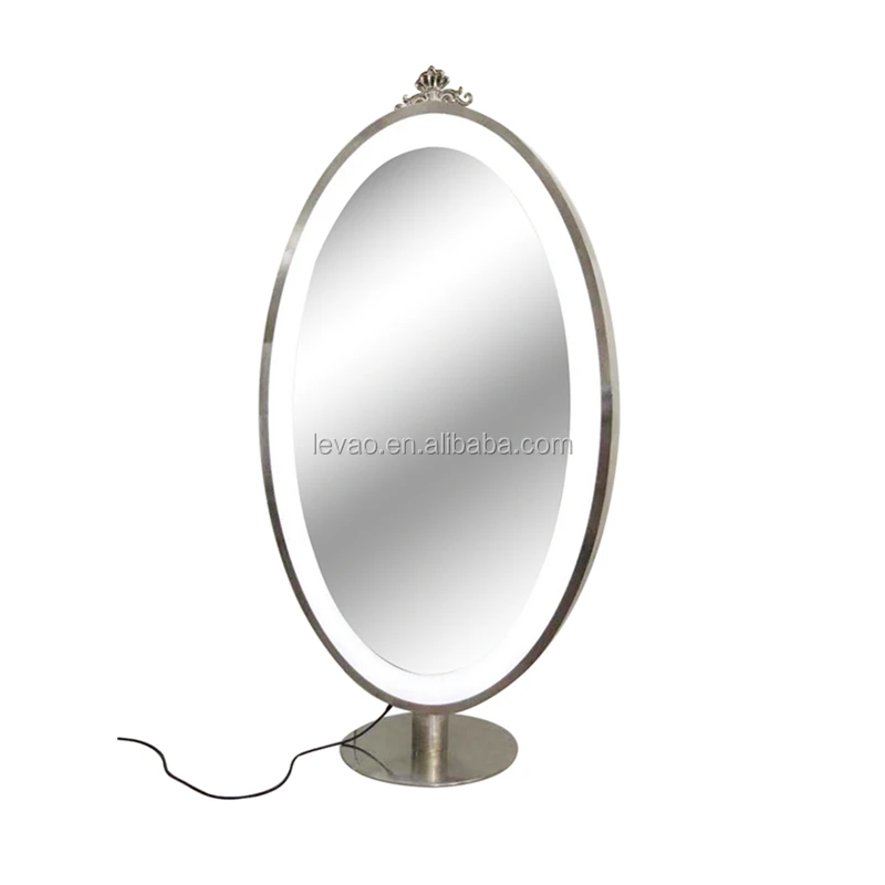 oval led mirror