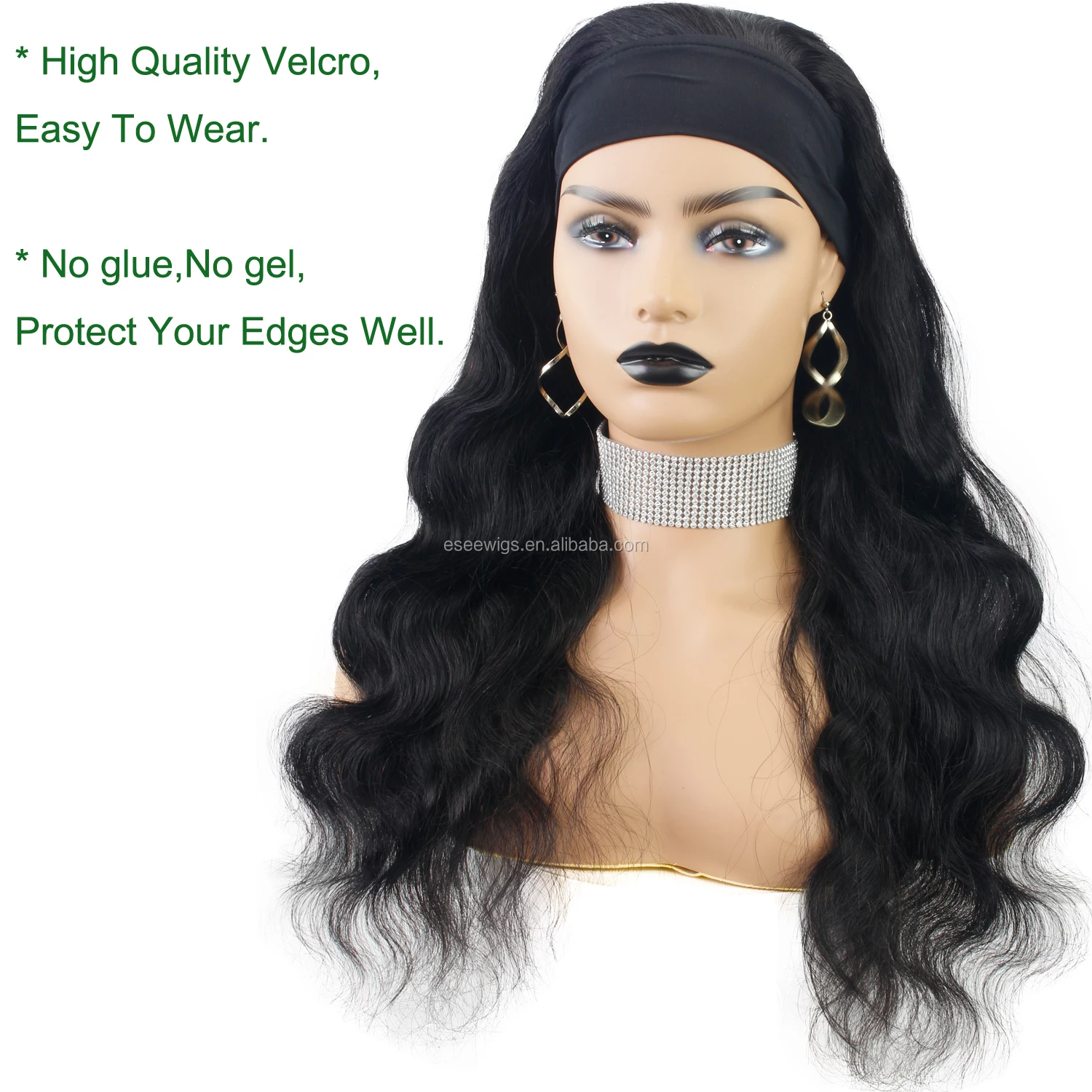 glue on wigs for women