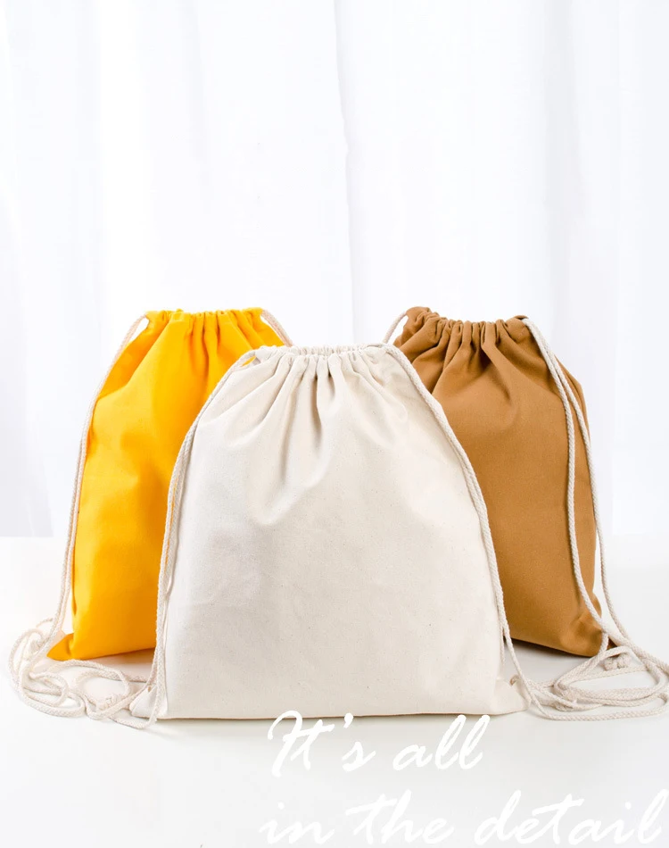 blank drawstring bag
