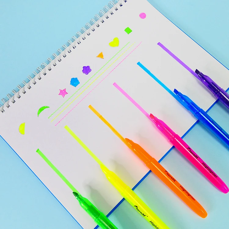 Stationery Products Bright Fluorescent Color Highlighter Marker Pen