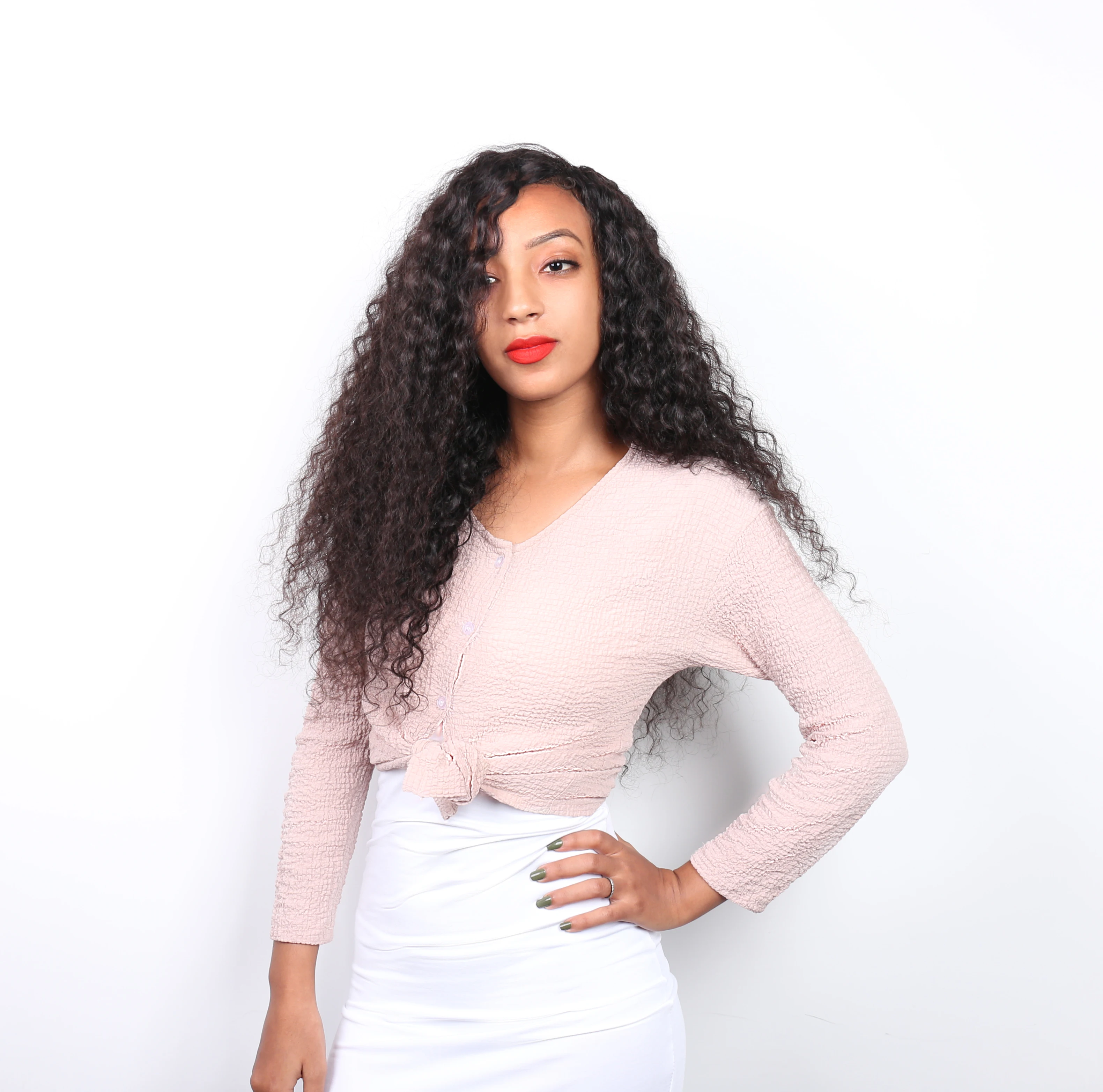 2020新款时尚最优质的人发假发角质层对齐的假发蕾丝正面假发替换易于