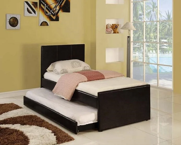 De alta calidad cama litera para niños YF025 de cuero/cama nido YF025/cama con trundle YF025/cama/para chico YF025