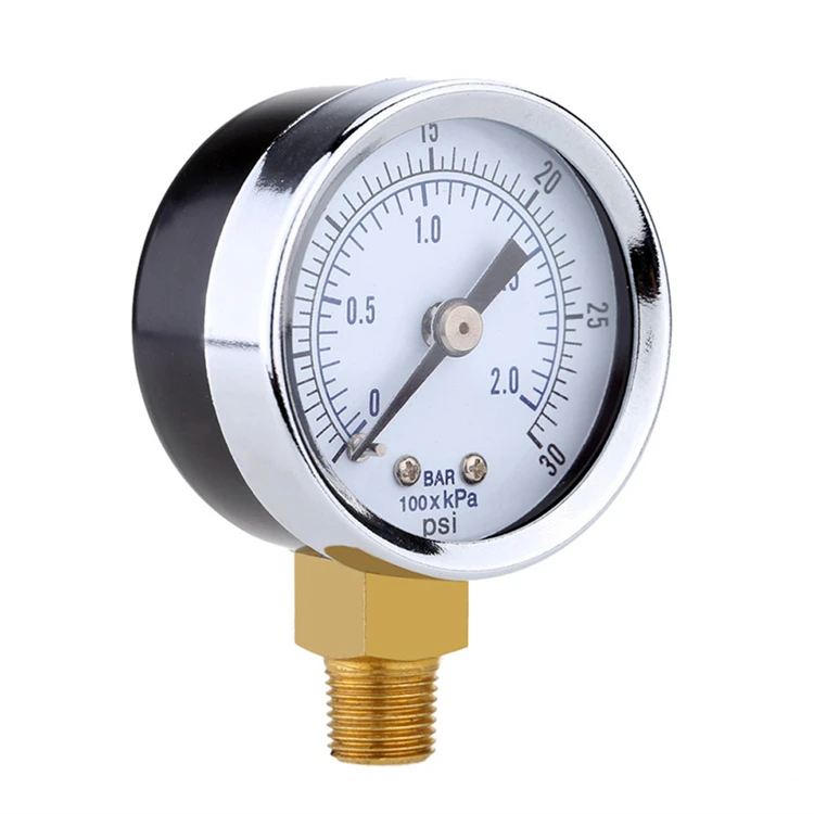 40mm 30psi 2bar Manometer Pressure Gauge With Bottom Connection - Buy ...