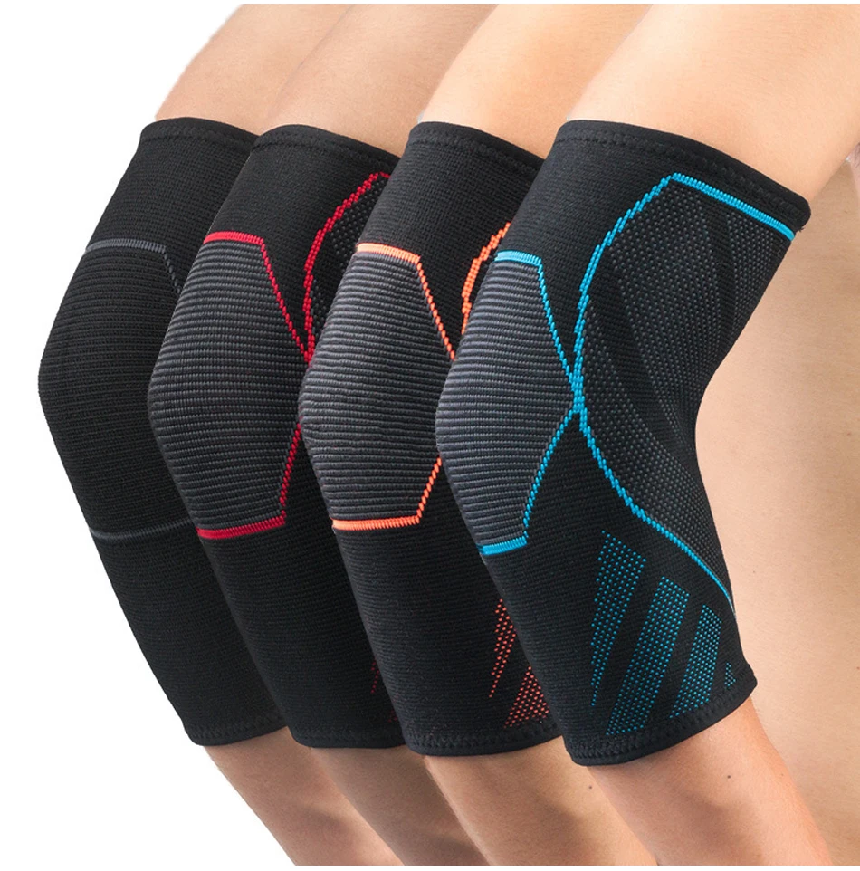 Worldwide Free Shipping 1 PC Compression Elbow Support Pads Elastic Brace for Basketball  Fitness Protector Arm Sleeves