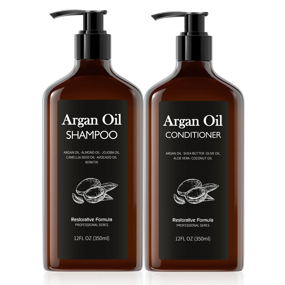 
Private label organic hair growth Argan oil Shampoo and Conditioner Set 