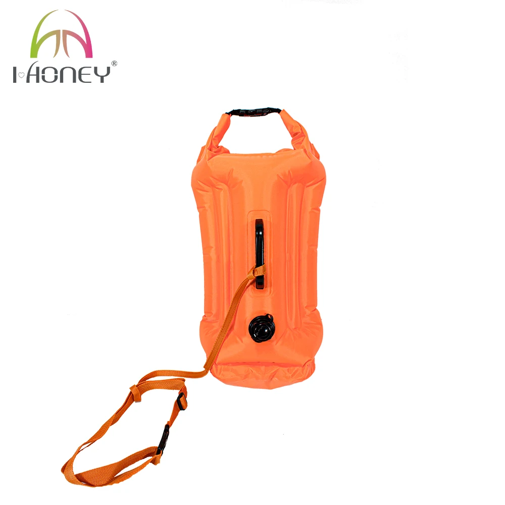Open Water Swimming Inflatable Tow Float Buoy Dry Bag For Swimming