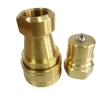 fluid hose coupling for hydraulic quick coupler components