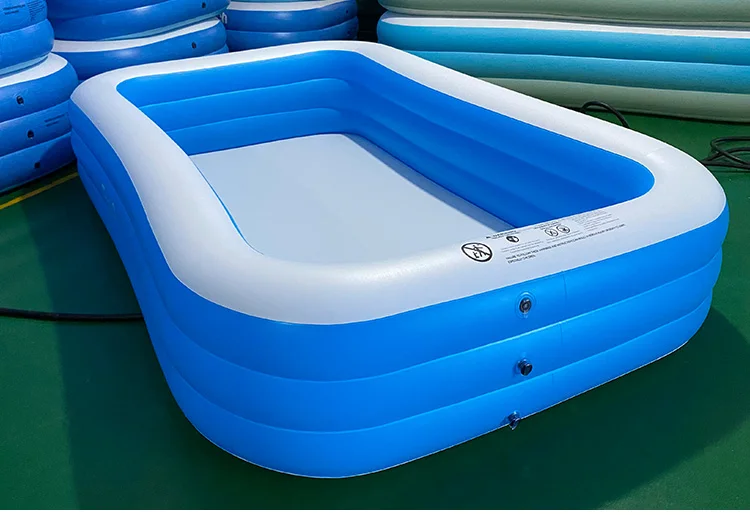 矩形家庭充气池儿童,幼儿,成人,10英尺塑料游泳池球坑室外,花园,后院