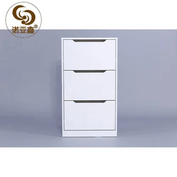 Latest Design 3 Drawers White Melamine Wooden Shoe Rack Storage Cabinet Buy Lemari Penyimpanan Kayu Lemari Penyimpanan Rak Sepatu Product On Alibaba Com