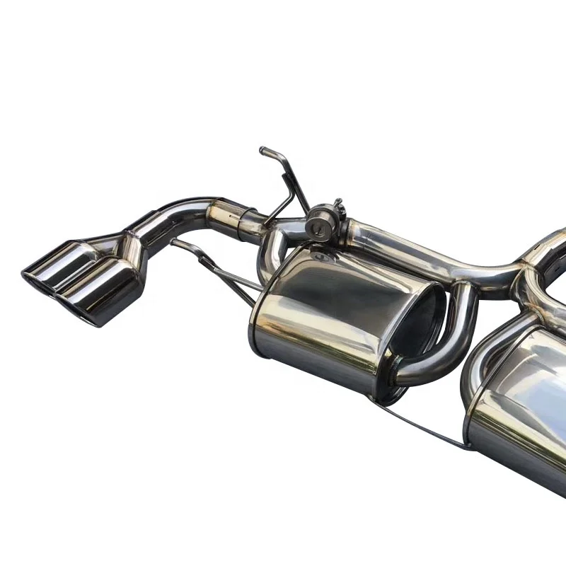 Stainless Steel Cars Doubled Valve System Exhaust Tips Muffler Downpipe For Mazda Rx8 Parts