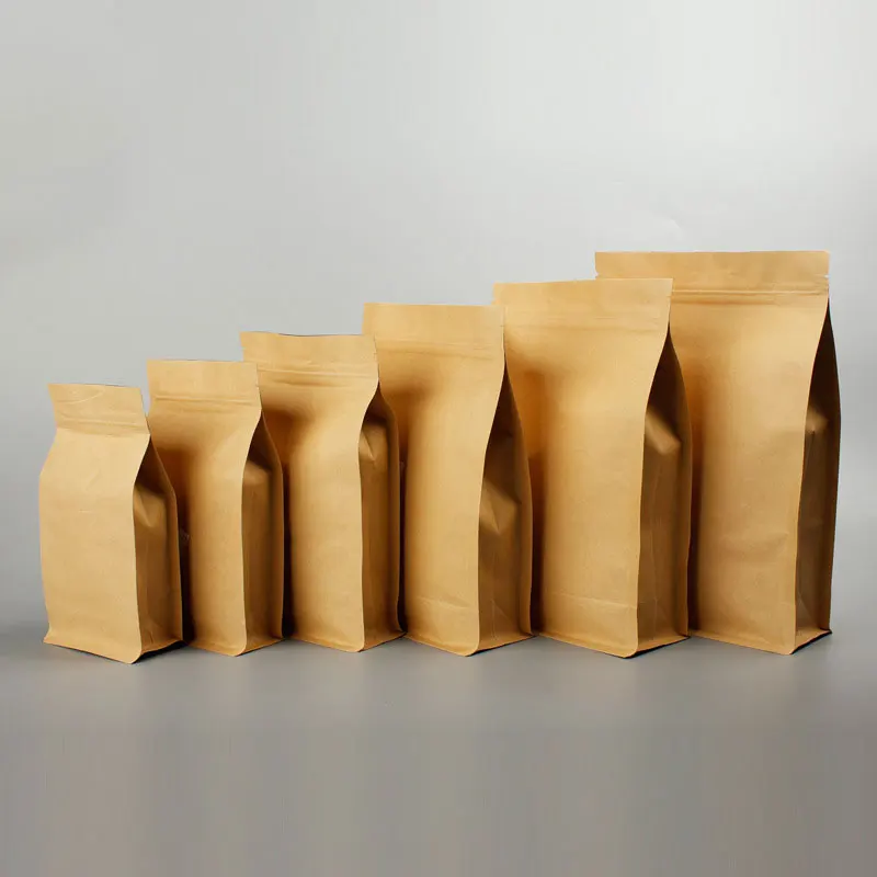 Aluminizing Kraft Paper Eight Side Sealing Bag Tea Bag Dry Fruits Grain Octagon Sealed Food
