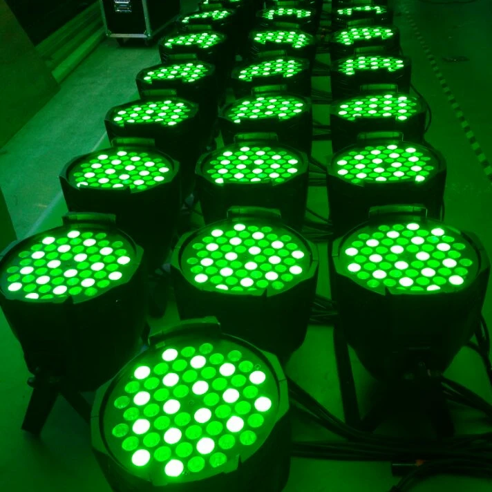 54pcs 3w stages led par can light indoor led lights