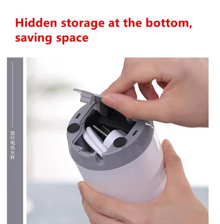 220v 304 Stainless Steel Heating Cup Kettle Hot Water Heater Bottle