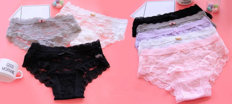 Dropship Underwear Bre Spot Transparent Packaging Lace Young Women