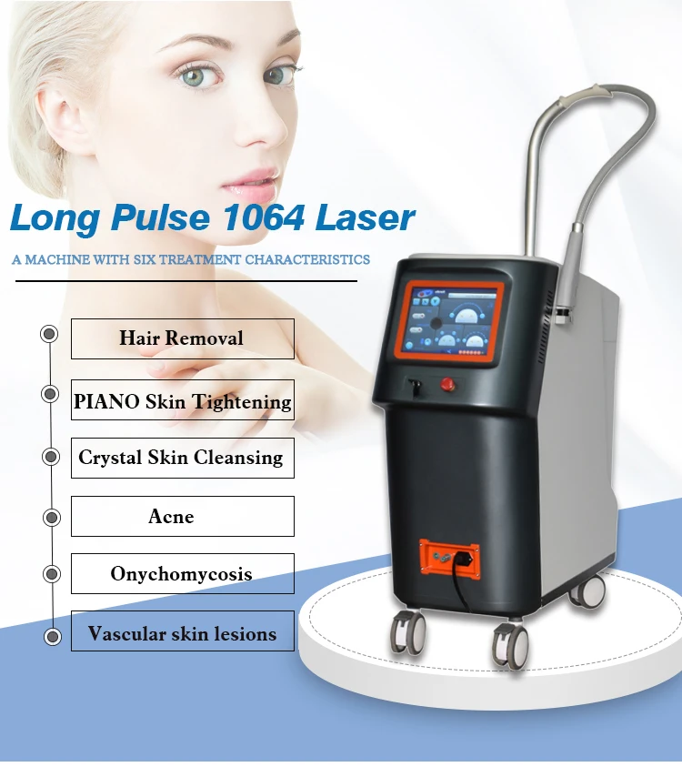 Long Pulse 1064 Laser Medical Hair Removal Acne Piano Skin Tightening ...