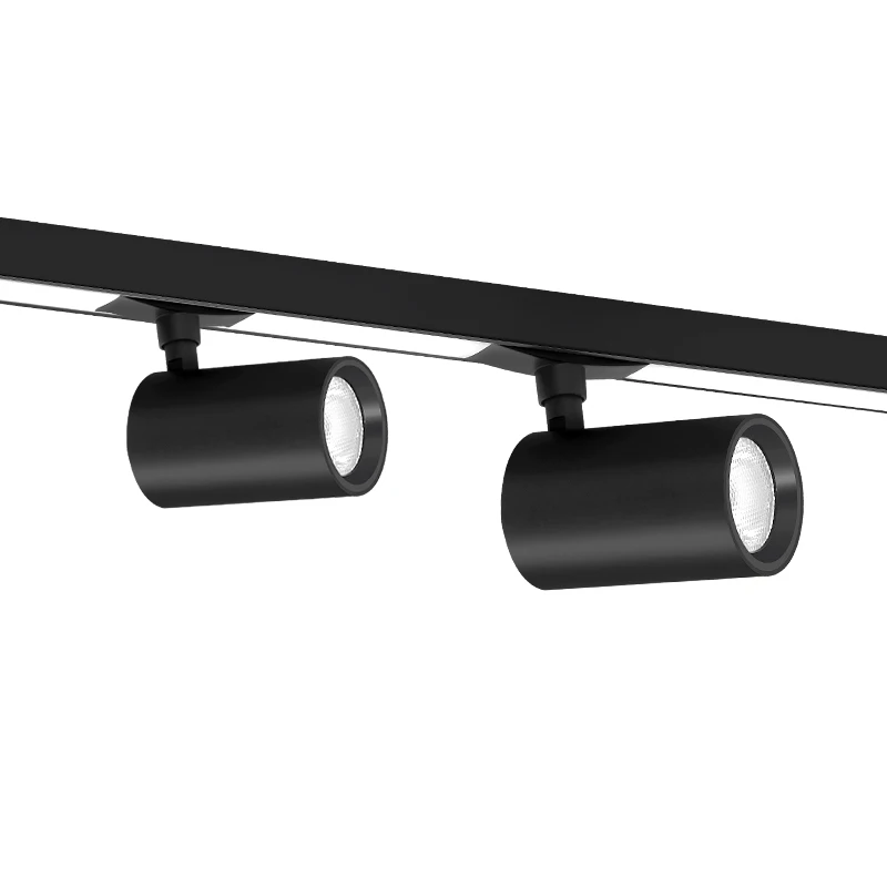 Led track light with black aluminum track housing accessories 3w mini track light led ajustable beam angle