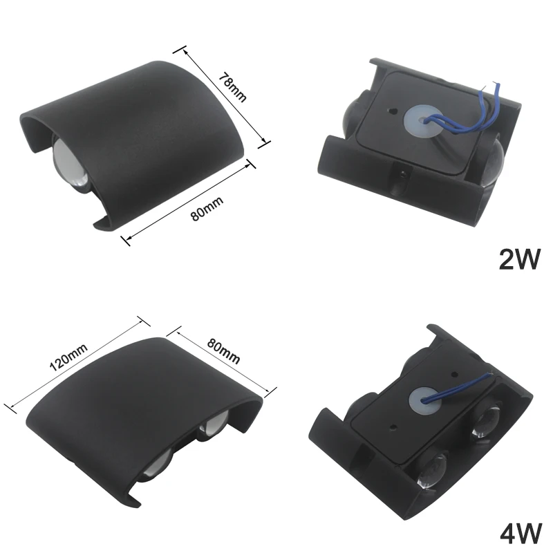 led wall light for outdoor 6W