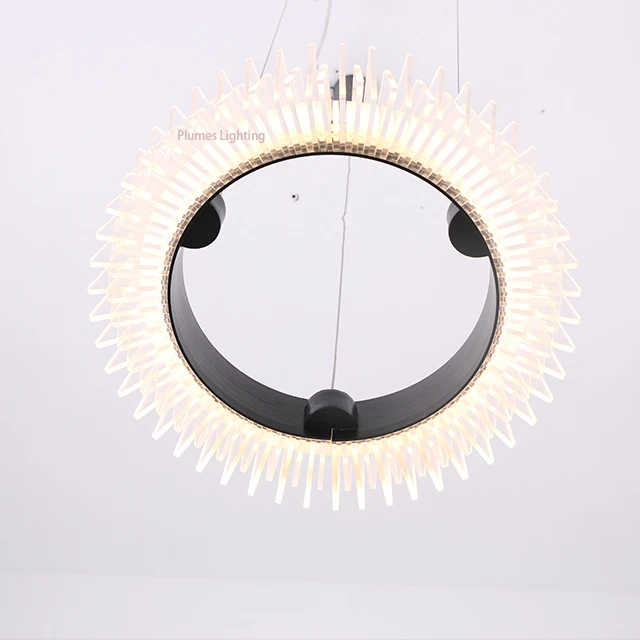 Art suspension chandelier modern metal Goddess Aura pendant lamp for hotel